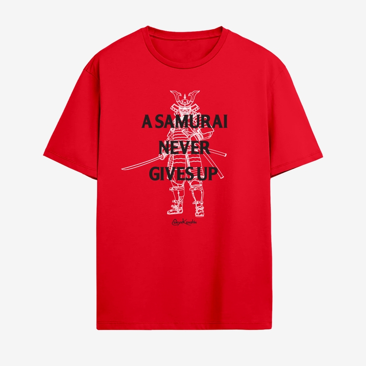 CORYxKENSHIN NEVER GIVE UP RED T-SHIRT